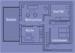 Grundriss der Wohnung